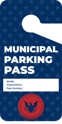 Custom Parking Passes Multiple Sizes Permit Badge