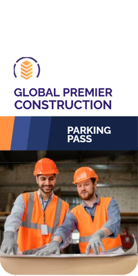 Custom Parking  Passes Multiple Sizes Global Premier