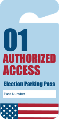 Custom Parking  Passes Multiple Sizes  Authorized Acces