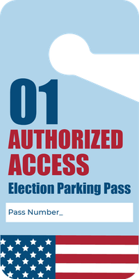 Custom Parking  Passes Multiple Sizes  Authorized Acces