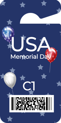 Custom Parking  Passes Multiple Sizes Memorial Tag