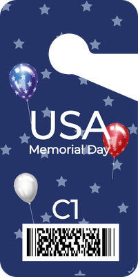 Custom Parking  Passes Multiple Sizes Memorial Tag