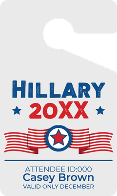 Custom Parking  Passes Multiple Sizes Campaign Pass