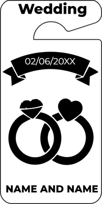 Custom Parking  Passes Multiple Sizes Two Ring