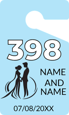 Custom Parking  Passes Multiple Sizes Couple