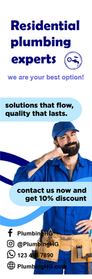 Custom Outdoor Yard Signs Multiple Sizes Experts in Residential Plumbing