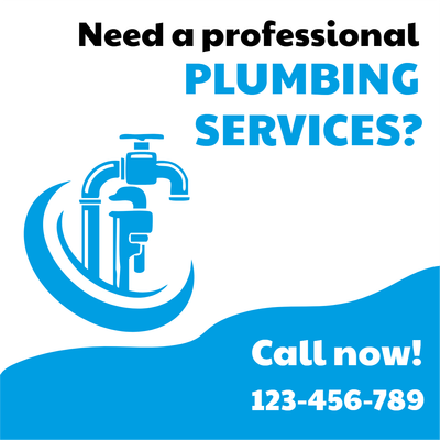 Custom Outdoor Yard Signs Multiple Sizes Plumbing Service