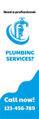 Custom Outdoor Yard Signs Multiple Sizes Plumbing Service