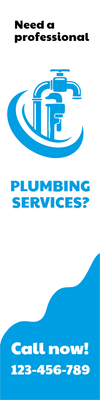 Custom Outdoor Yard Signs Multiple Sizes Plumbing Service