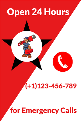 Custom Outdoor Yard Signs Multiple Sizes Emergency Plumber
