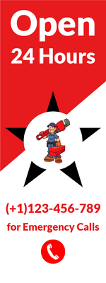 Custom Outdoor Yard Signs Multiple Sizes Emergency Plumber