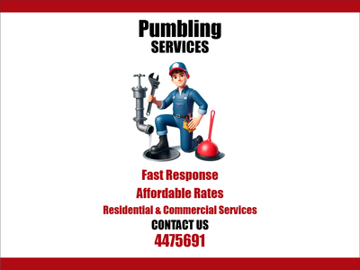 Custom Outdoor Yard Signs Multiple Sizes Quick Plumbing Repair