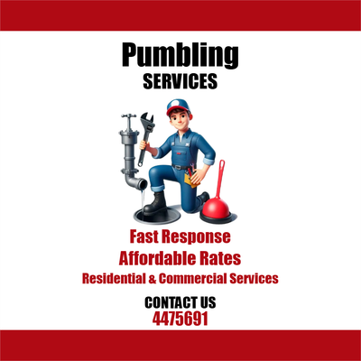Custom Outdoor Yard Signs Multiple Sizes Quick Plumbing Repair