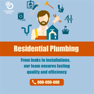 Custom Outdoor Yard Signs Multiple Sizes Quality Residential Plumbing