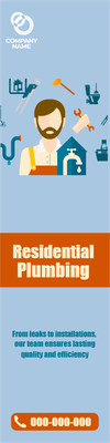 Custom Outdoor Yard Signs Multiple Sizes Quality Residential Plumbing