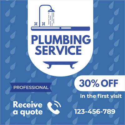 Custom Outdoor Yard Signs Multiple Sizes Professional Plumbing Service
