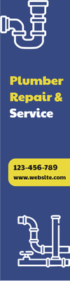 Custom Outdoor Yard Signs Multiple Sizes Plumber Repair Service
