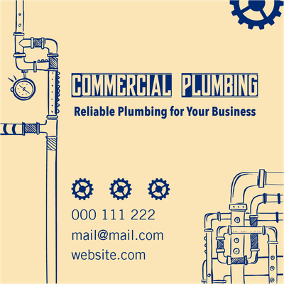 Custom Outdoor Yard Signs Multiple Sizes Commercial Plumbing