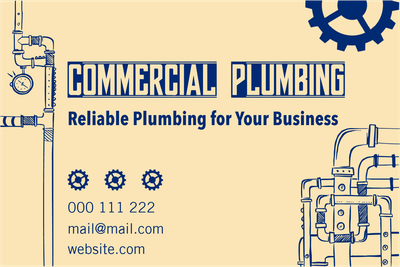Custom Outdoor Yard Signs Multiple Sizes Commercial Plumbing