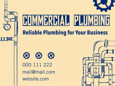 Custom Outdoor Yard Signs Multiple Sizes Commercial Plumbing