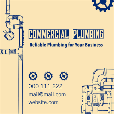 Custom Outdoor Yard Signs Multiple Sizes Commercial Plumbing