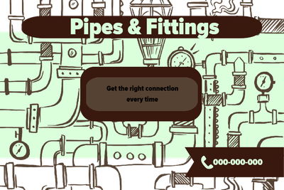 Custom Outdoor Yard Signs Multiple Sizes Pipes and Fittings