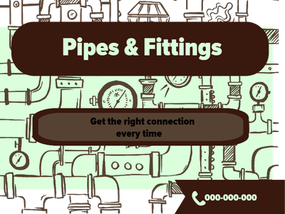 Custom Outdoor Yard Signs Multiple Sizes Pipes and Fittings