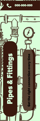 Custom Outdoor Yard Signs Multiple Sizes Pipes and Fittings
