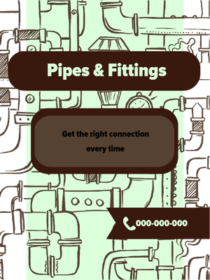Custom Outdoor Yard Signs Multiple Sizes Pipes and Fittings