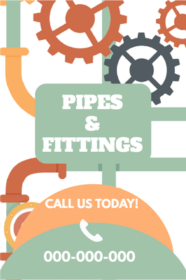 Custom Outdoor Yard Signs Multiple Sizes Pipes and Fittings Call Us Today!