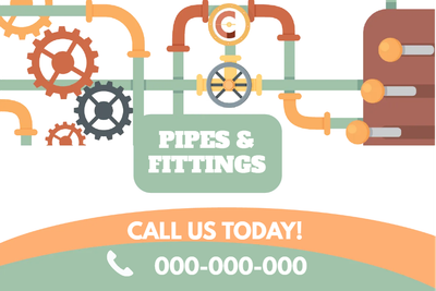 Custom Outdoor Yard Signs Multiple Sizes Pipes and Fittings Call Us Today!