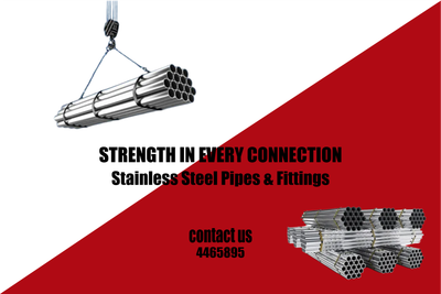 Custom Outdoor Yard Signs Multiple Sizes Stainless Steel Pipes and Fittings