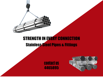Custom Outdoor Yard Signs Multiple Sizes Stainless Steel Pipes and Fittings