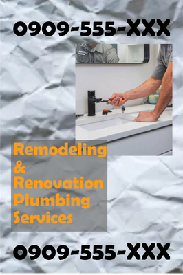 Custom Outdoor Yard Signs Multiple Sizes Remodeling and Renovation Plumbing Services