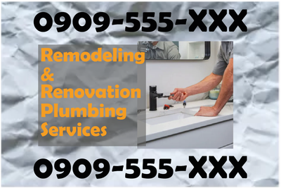 Custom Outdoor Yard Signs Multiple Sizes Remodeling and Renovation Plumbing Services