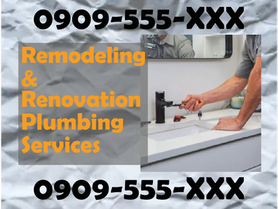 Custom Outdoor Yard Signs Multiple Sizes Remodeling and Renovation Plumbing Services