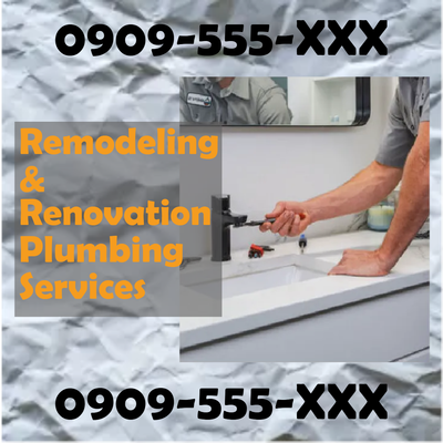 Custom Outdoor Yard Signs Multiple Sizes Remodeling and Renovation Plumbing Services