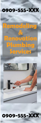 Custom Outdoor Yard Signs Multiple Sizes Remodeling and Renovation Plumbing Services