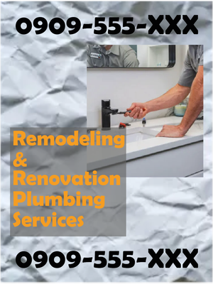 Custom Outdoor Yard Signs Multiple Sizes Remodeling and Renovation Plumbing Services