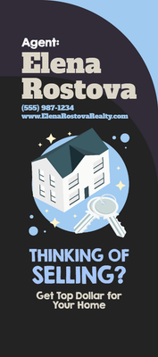 Custom Palm Cards Multiple Sizes Home Selling