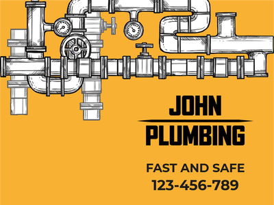 Custom Outdoor Yard Signs Multiple Sizes John Plumbing