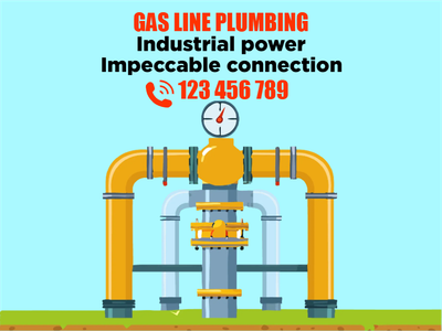 Custom Outdoor Yard Signs Multiple Sizes Gas Line Plumbing Industrial Power