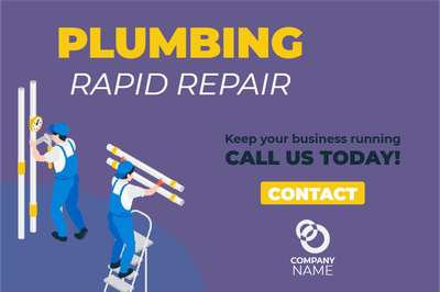 Custom Outdoor Yard Signs Multiple Sizes Plumbing Rapid Repair