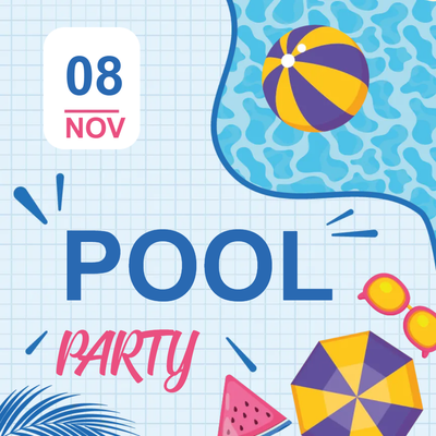 Custom Outdoor Yard Signs Multiple Sizes For Pool Party