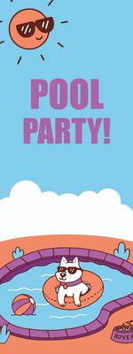 Custom Outdoor Yard Signs Multiple Sizes Pool Party Sign