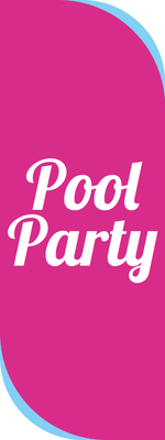 Custom Outdoor Yard Signs Multiple Sizes Pool Party Here