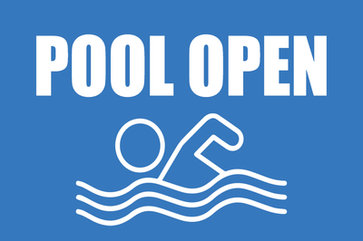 Custom Outdoor Yard Signs Multiple Sizes Pool Open Sign