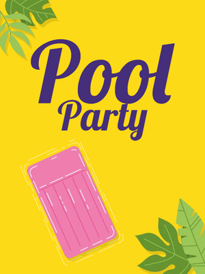 Custom Outdoor Yard Signs Multiple Sizes Fun Pool Party