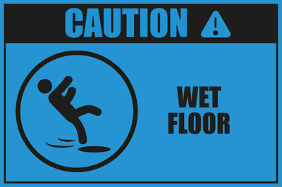 Custom Outdoor Yard Signs Multiple Sizes Caution Wet Floor
