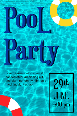 Custom Outdoor Yard Signs Multiple Sizes Fun Pool Party